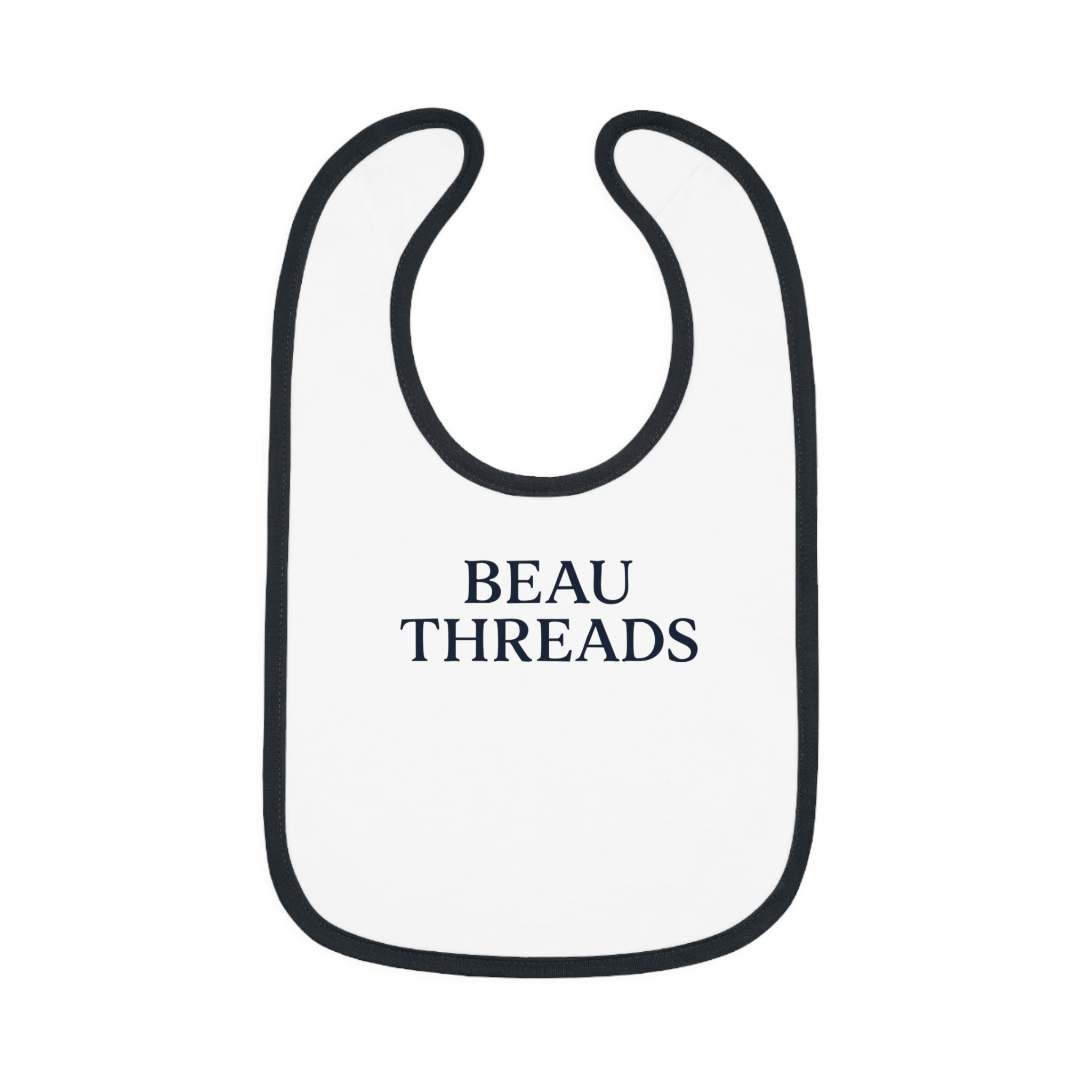 Beau Baby Bib with Contrast Trim